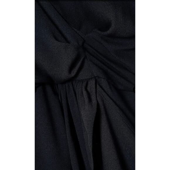 IRO PARIS Tralor Asymmetric Wrap Effect Crepe Mini Dress Size 8 Large - Picture 7 of 9
